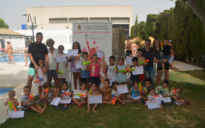 Entregados los Diplomas a los participantes del Segundo Módulo de los Cursos de Natación Infantil en las categorías de Iniciación y Perfeccionamiento