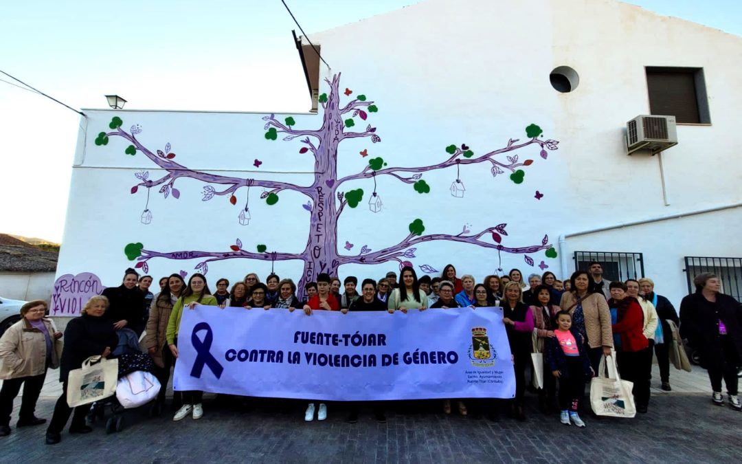 Fuente-Tójar inaugura el «Árbol Violeta» con motivo del 25N, Día Internacional Contra la Violencia de Género
