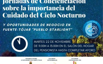 Jornada de concienciación sobre la importancia del cuidado del cielo nocturno, y oportunidades de negocio en Fuente-Tójar